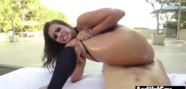  Big Oiled Wet Butt Girl Get Nailed Deep In Her Ass clip-14